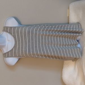 Stripes & Buttons Tank Top Sz Large